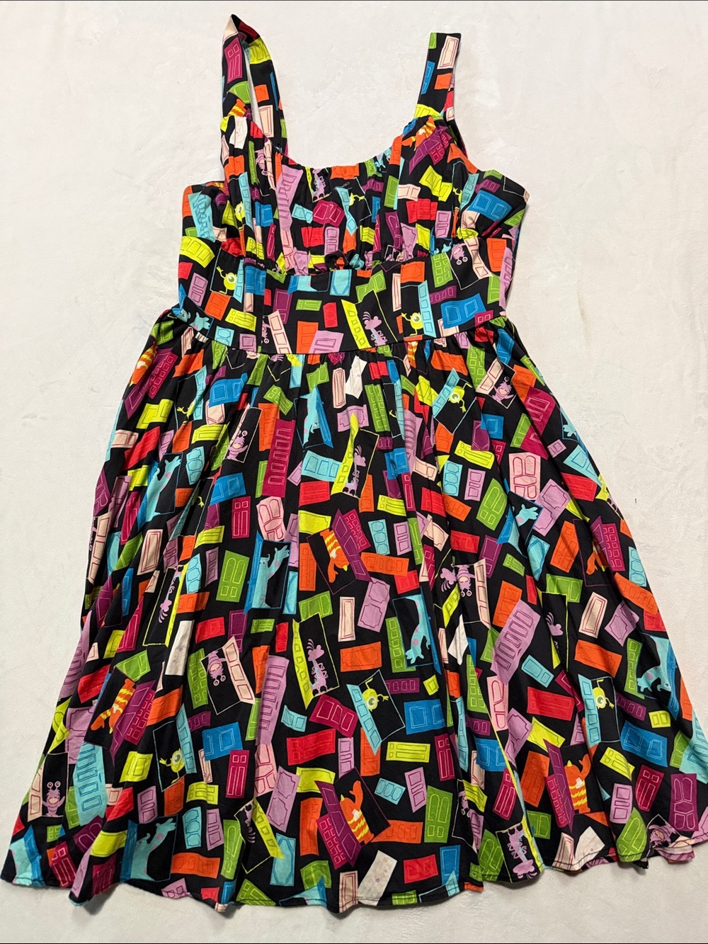 Disney dress shop monsters inc doors dress RARE